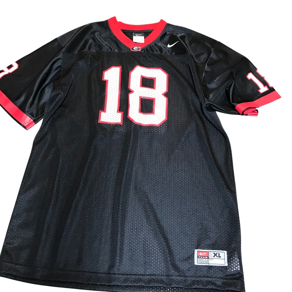Nike Georgia Bulldogs Youth XL Football Jersey Black Number 18 Kids Team Apparel